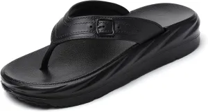 Women’s Flip Flops Arch Support Mid Platform Sandals Wedge Flip Flop Thong Slippers Chunky Slide Sandals