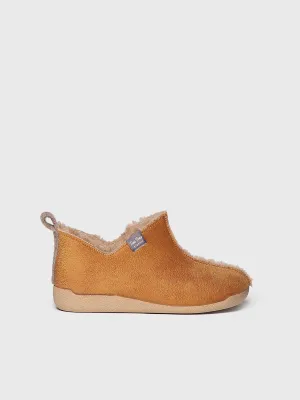 Women's Lace-up House Slipper in Leather - MOSCU-BD