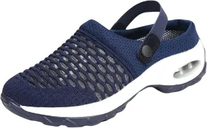 Womens Orthopedic Clogs with Air Cushion Breathable Slip-On Arch Support Sandals Lightweight Beach Walking Slippers