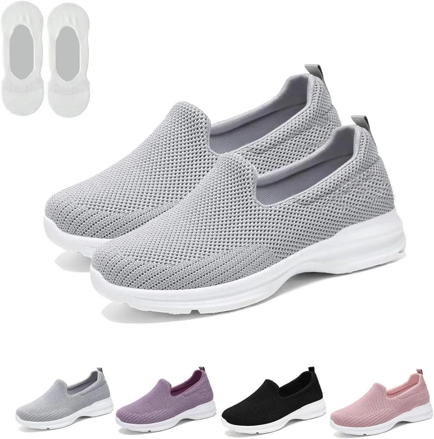 Women's Orthopedic Sneakers Arch Support Slip on Walking Shoes Orthopedic Shoes for Women