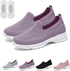 Women's Orthopedic Sneakers Arch Support Slip on Walking Shoes Orthopedic Shoes for Women