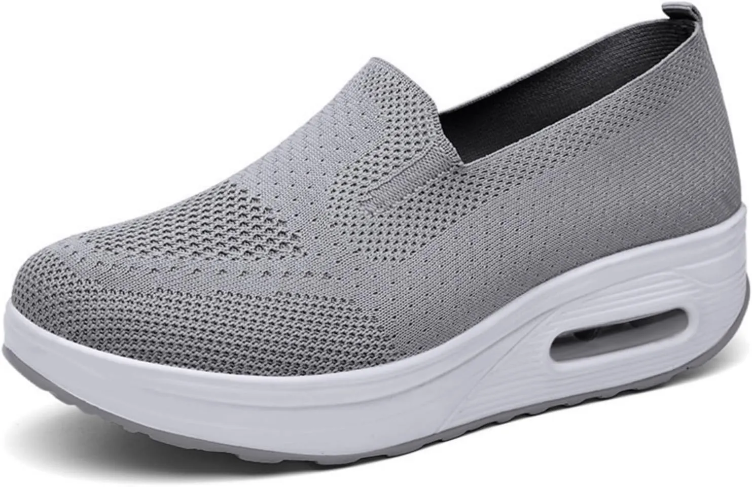 Women's Orthopedic Sneakers Diabetic Casual Walking Wide Shoes Air Cushion Slip on Shoe Breathable Jogging Running Tennis Shoes Mesh Arch Support Lightweight Soft Sneakers