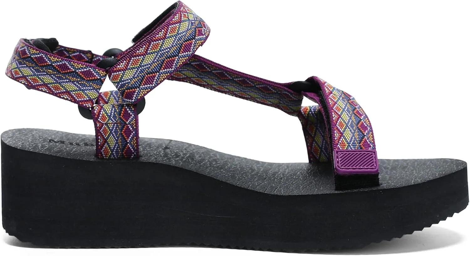 Women's Platform Sandals Casual Wedge Adjustable Velcro Arch Support Yoga Mat Heeled Flatform Sandals Shoes