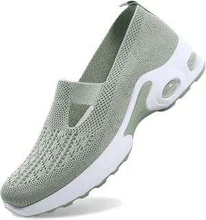 Women's Sandals Orthopedic Arch Support Sandals Memory Foam Sandals Mesh Breathable Soft Sneakers Slip on Walking Shoes