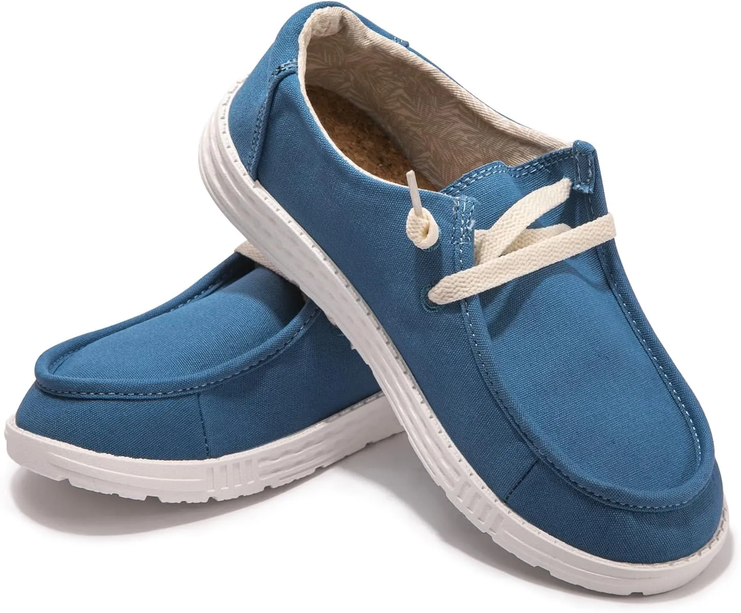Womens Slip On Loafer Outdoor Sneakers Causal Low Top Canvas Flat Comfortable Fashion Walking Shoes