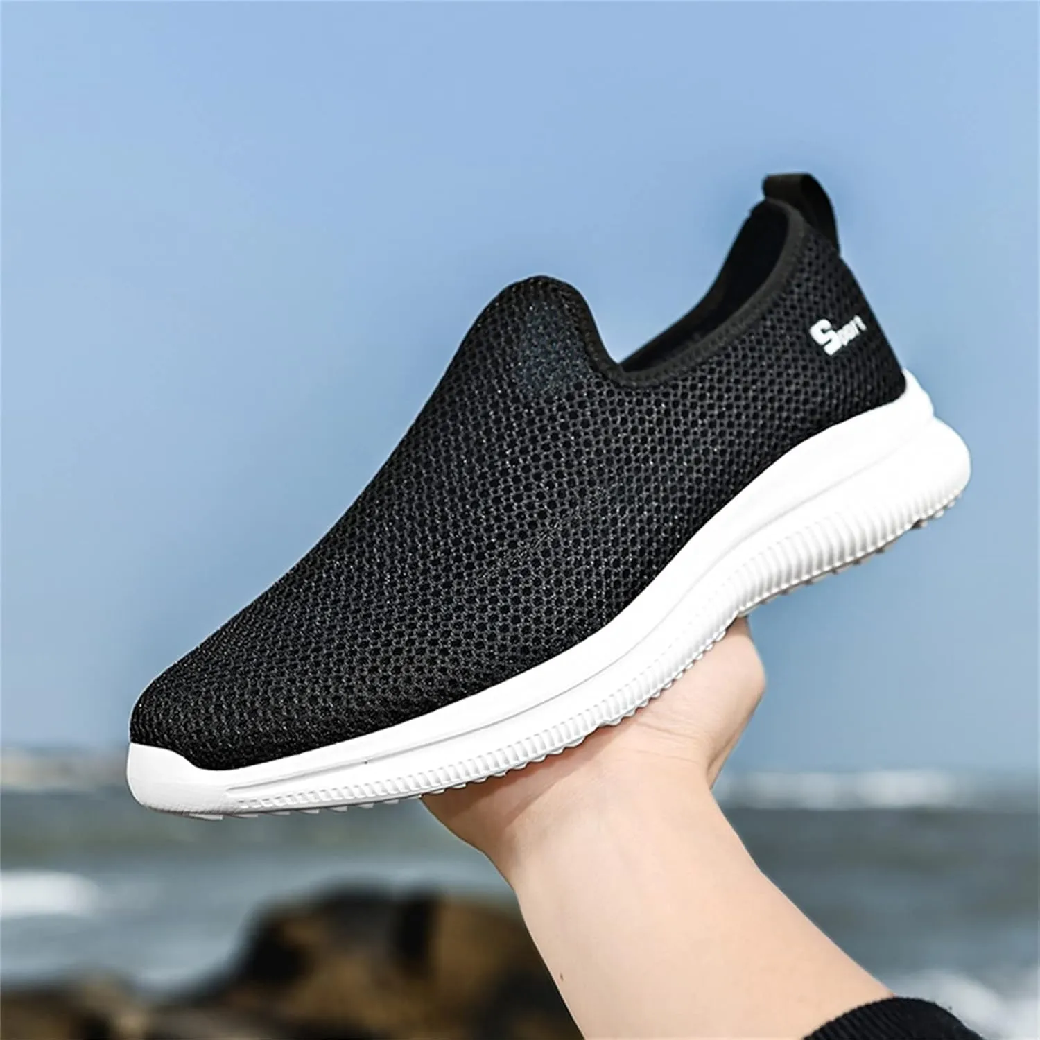 Women's Slip On Sneakers Casual Everyday Shoes Mens Casual Shoes Lightweight Dressy Casual Shoes Black Platform Sneaker Slip On Tennis Shoe Loafers Shoe