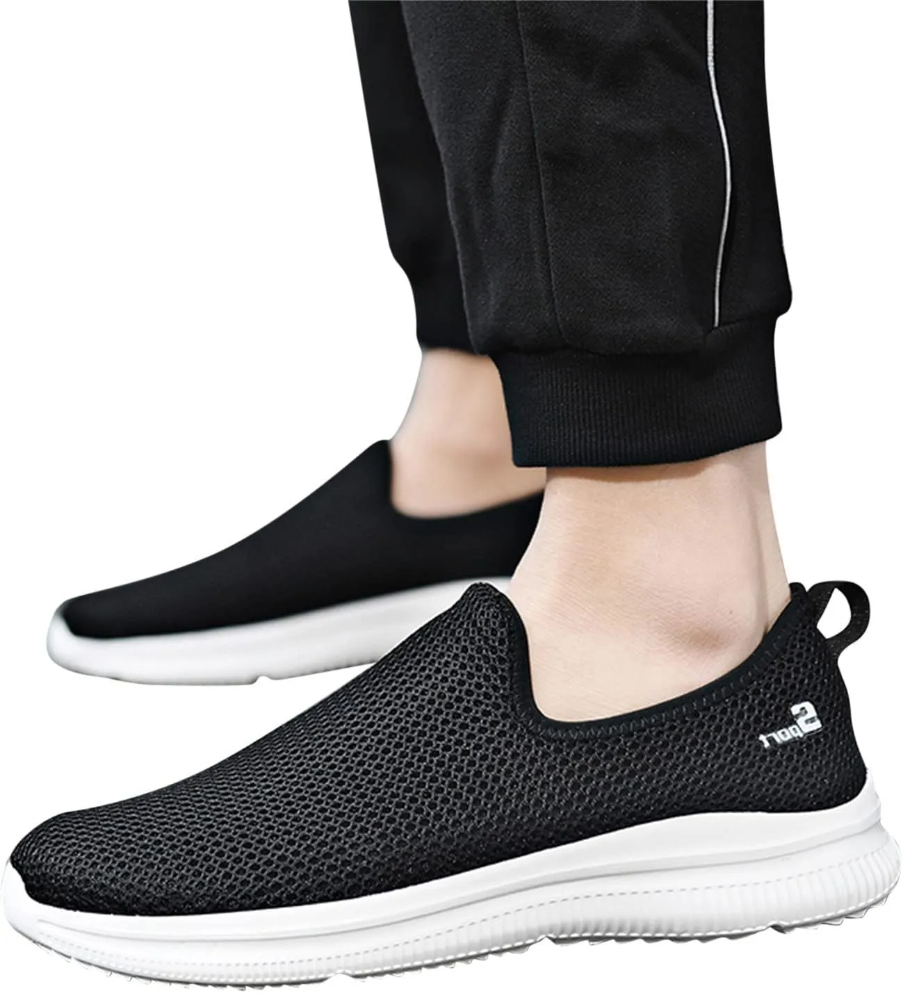 Women's Slip On Sneakers Casual Everyday Shoes Mens Casual Shoes Lightweight Dressy Casual Shoes Black Platform Sneaker Slip On Tennis Shoe Loafers Shoe