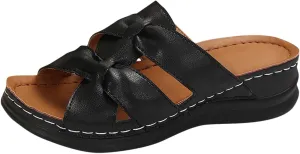 Women's Summer Fashion Open Toe Bowknot Sandal Slippers Casual Lightweight Comfortable Outdoor Slippers Women Booties