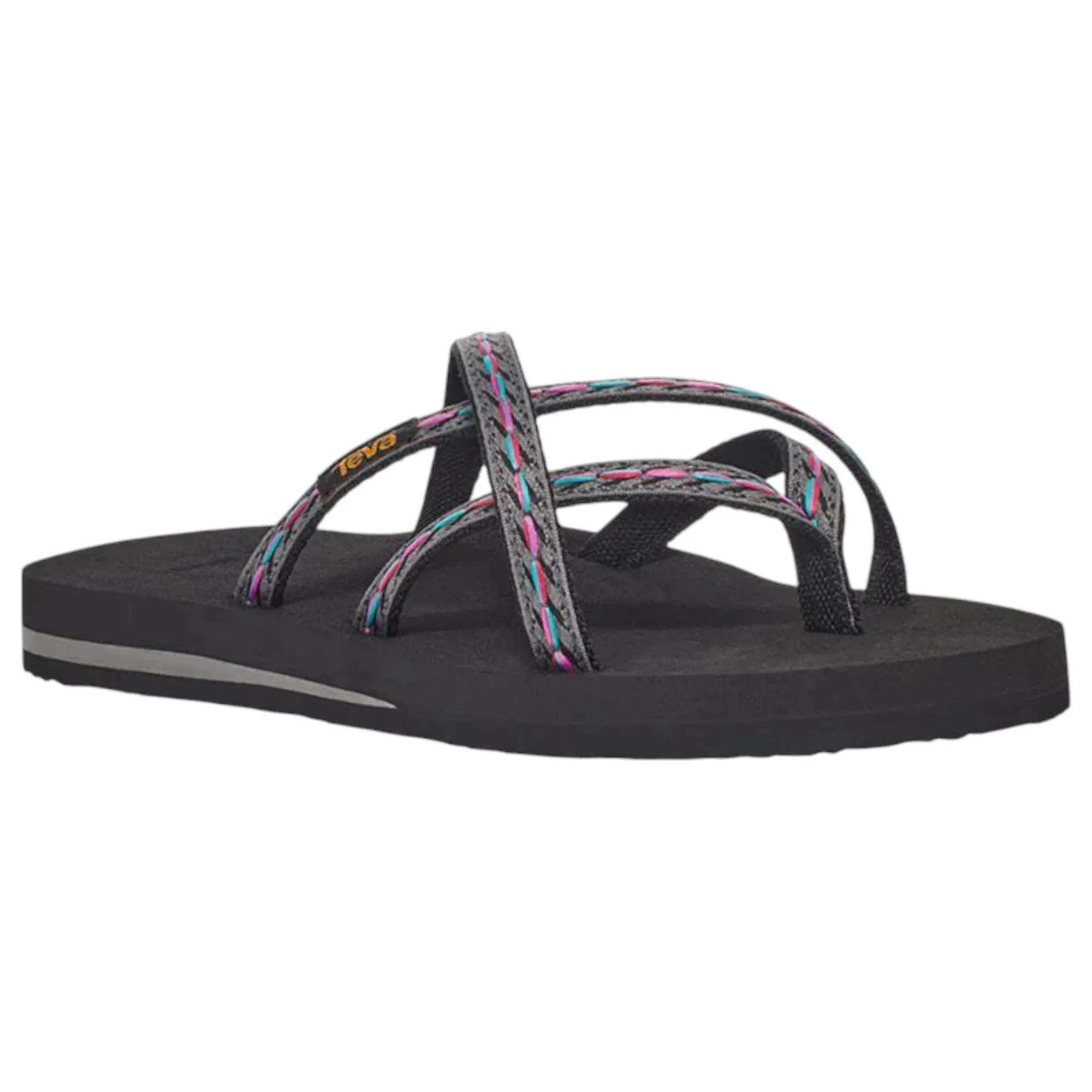 Womens Teva Olowahu Thongs Black Felicitas