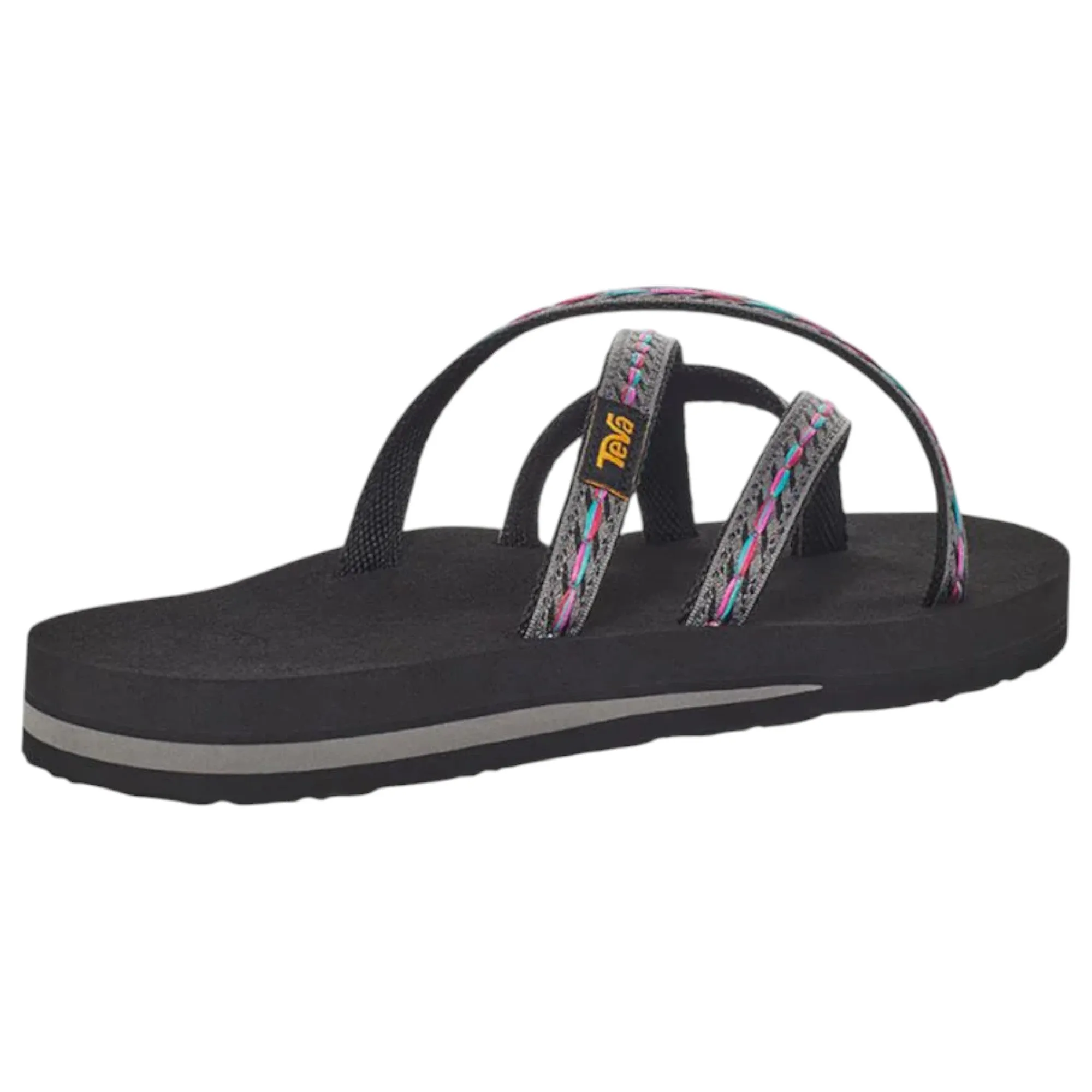Womens Teva Olowahu Thongs Black Felicitas