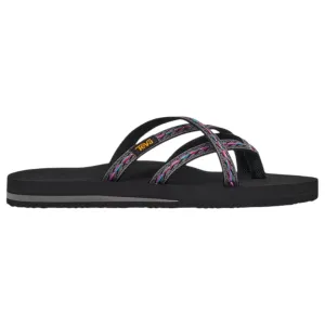 Womens Teva Olowahu Thongs Black Felicitas