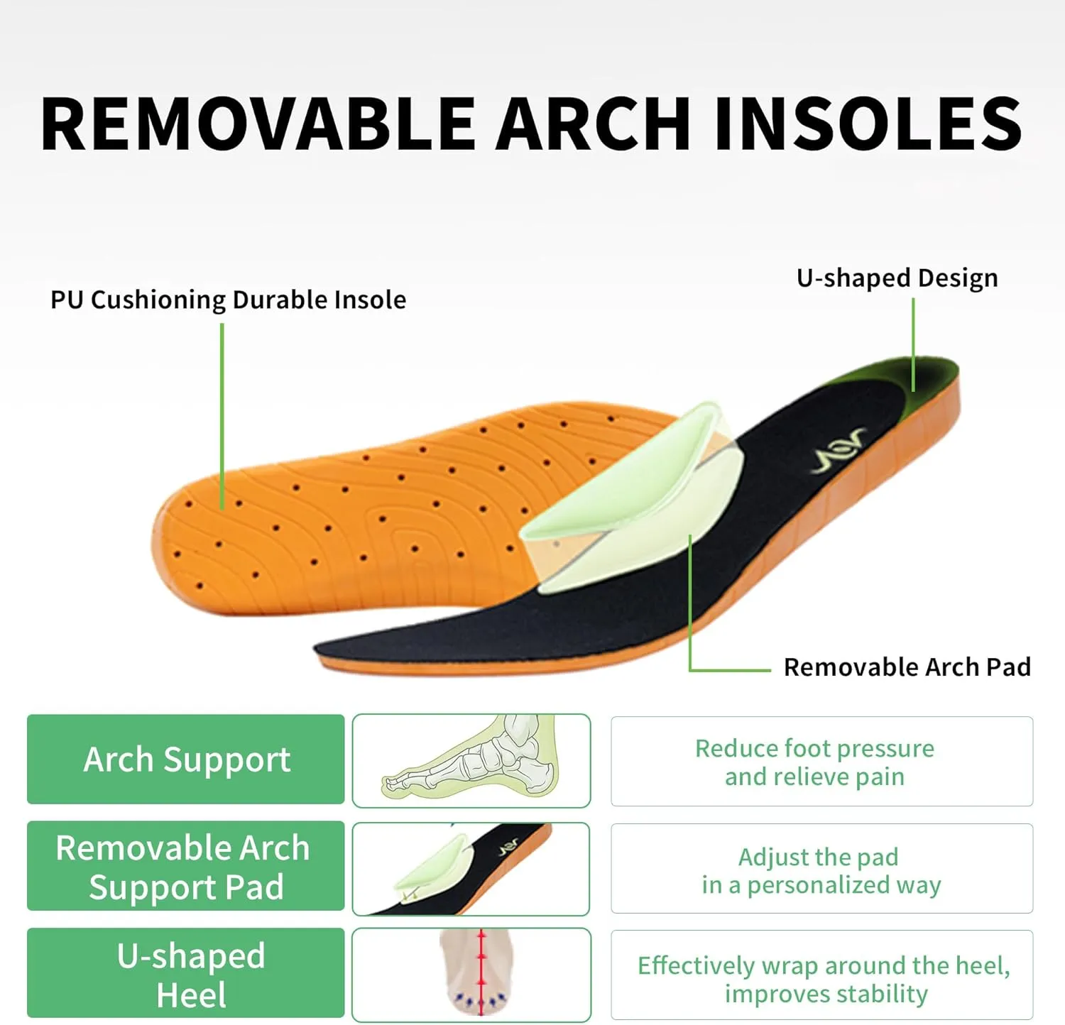Womens Walking Shoes with Arch Support | Orthotic Sneakers for Plantar Fasciitis Foot Heel Pain Relief | Air Tennis Running Shoes US 6.5-11