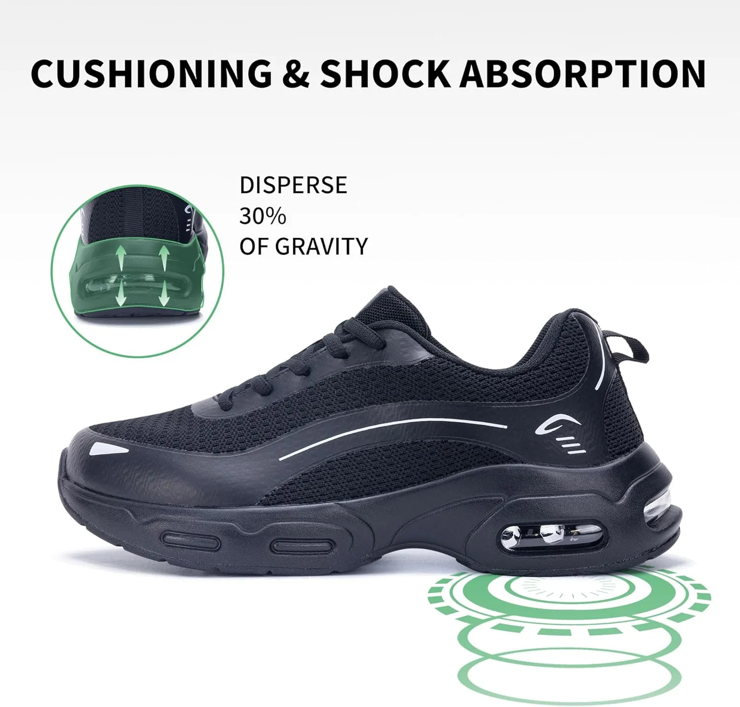 Womens Walking Shoes with Arch Support | Orthotic Sneakers for Plantar Fasciitis Foot Heel Pain Relief | Air Tennis Running Shoes US 6.5-11