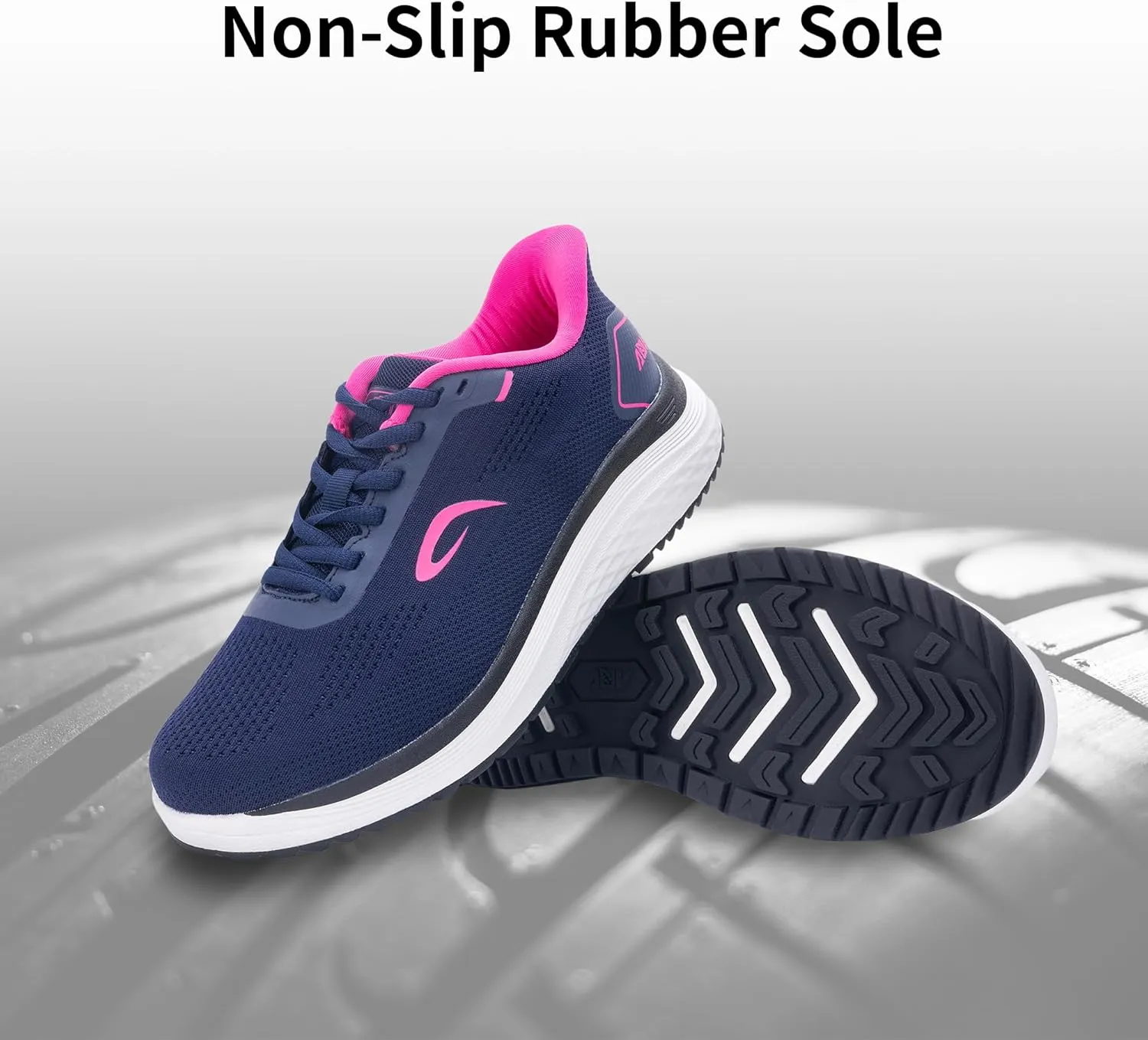 Women's Walking Shoes with Arch Support Plantar Fasciitis Orthotic Slip On Tennis Sneakers for Long Standing