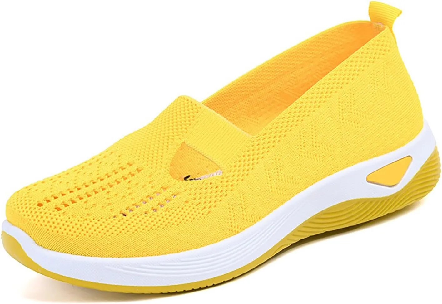 Womens Woven Orthopedic Walking Shoes Breathable Arch Support Sneakers for Heel Pain Relief Lightweight Anti Skid