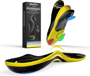 Work Boot Insoles for All Day - Welnove Arch Support Inserts for Men & Women, Orthotic Shoe Inserts for Plantar Fasciitis Relief, Flat Feet & Heel Pain (7-8 Men / 9-10 Women), FSA/HSA Eligible