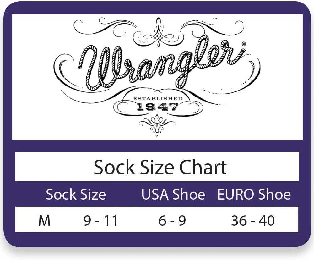 Wrangler Women's Western Boot Socks 3 Pair Pack