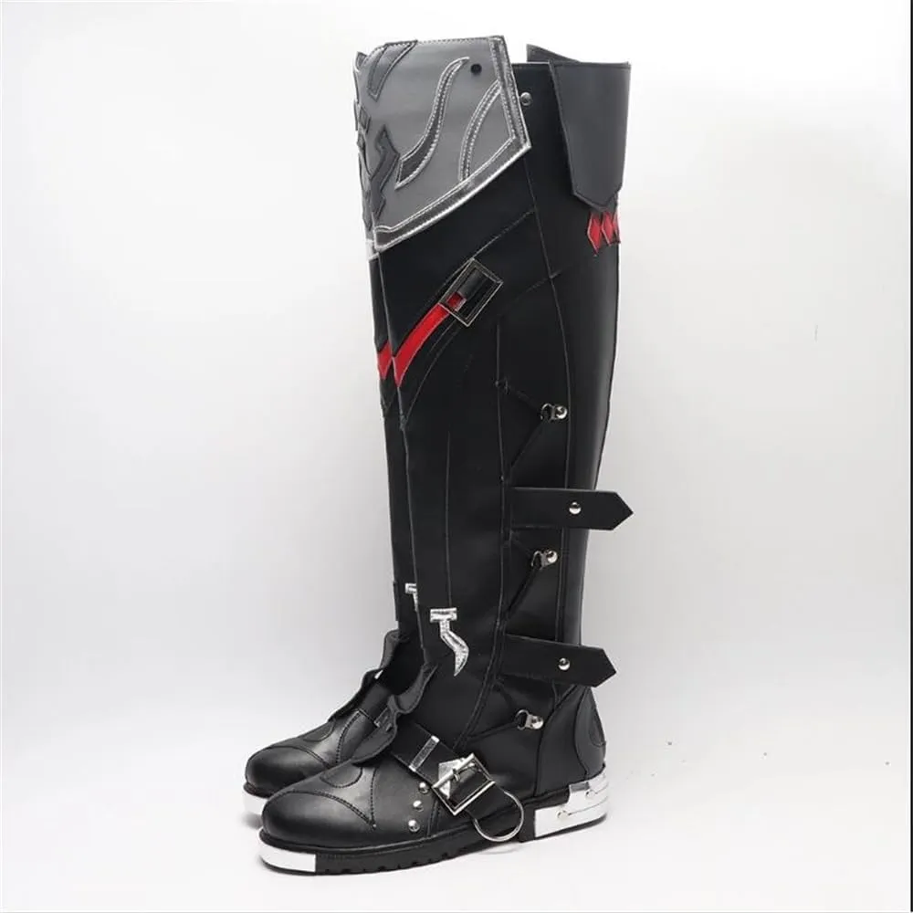 Wriothesley Fontaine Genshin Impact Cosplay Shoes Boots Cosplay Shoes Custom Made Props Anime Halloween W3602