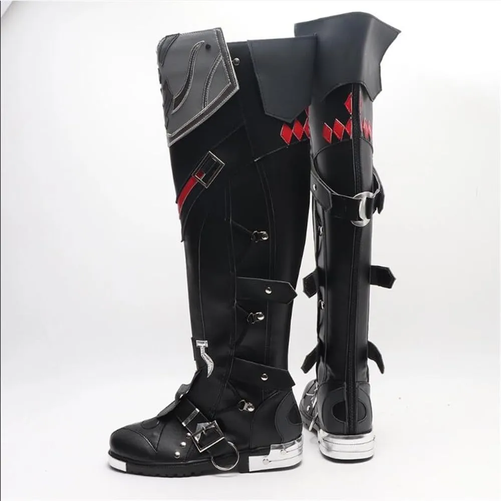 Wriothesley Fontaine Genshin Impact Cosplay Shoes Boots Cosplay Shoes Custom Made Props Anime Halloween W3602