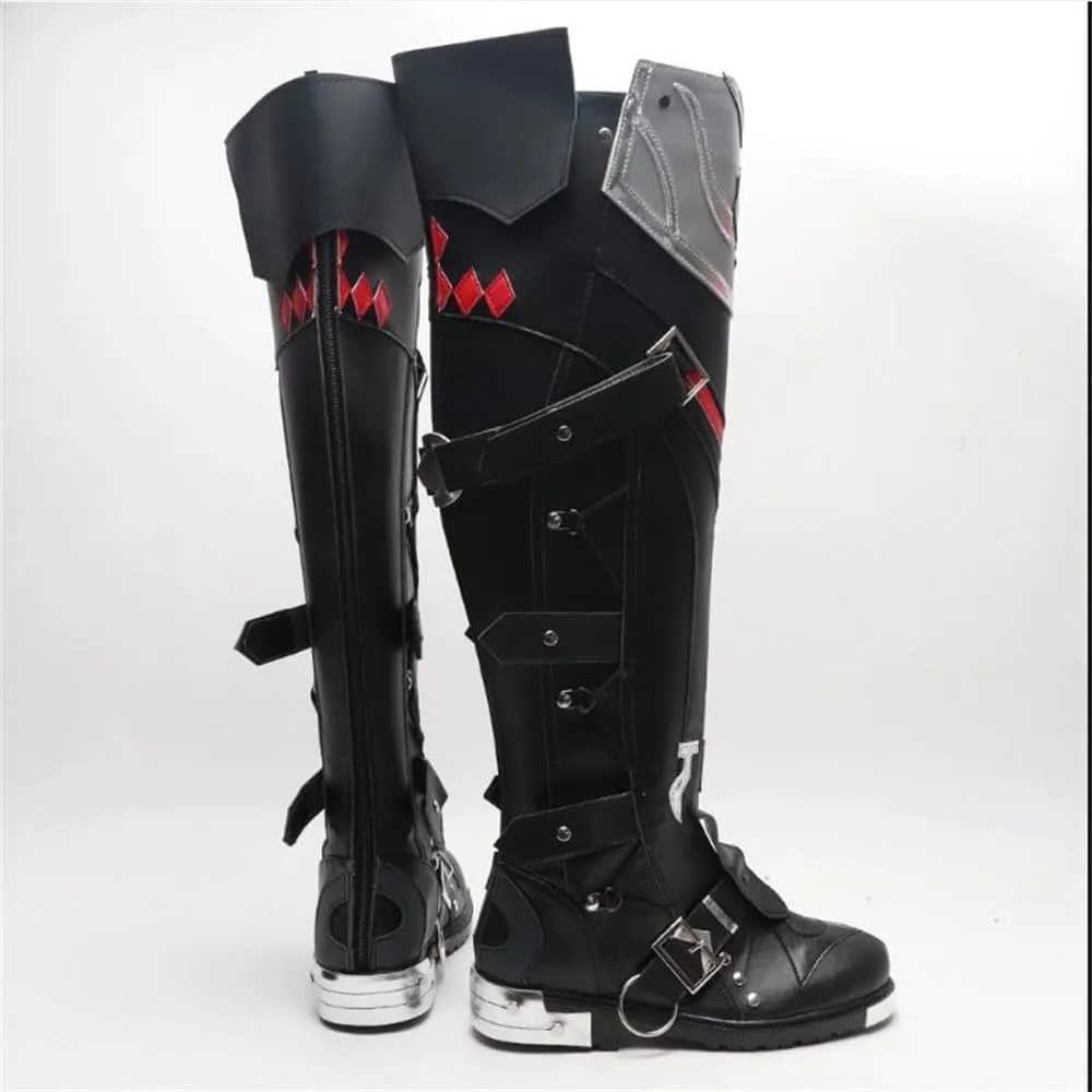 Wriothesley Fontaine Genshin Impact Cosplay Shoes Boots Cosplay Shoes Custom Made Props Anime Halloween W3602