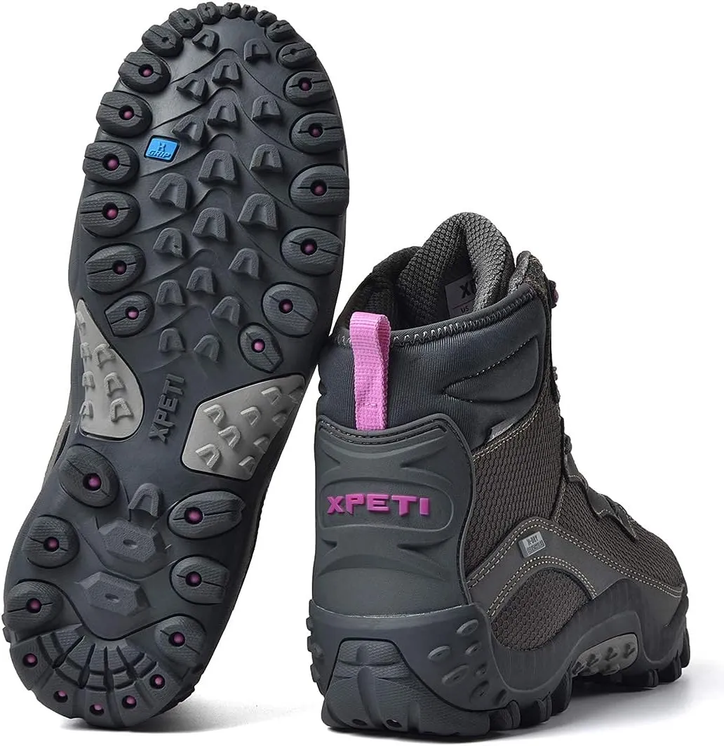 XPETI Women's Dimo Mid Waterproof Outdoor Hiking Boot Non Slip