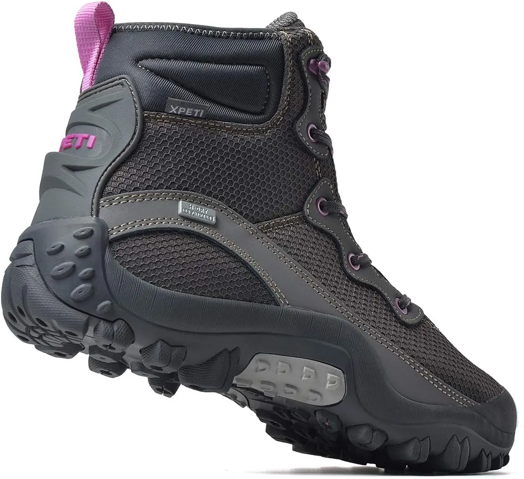 XPETI Women's Dimo Mid Waterproof Outdoor Hiking Boot Non Slip