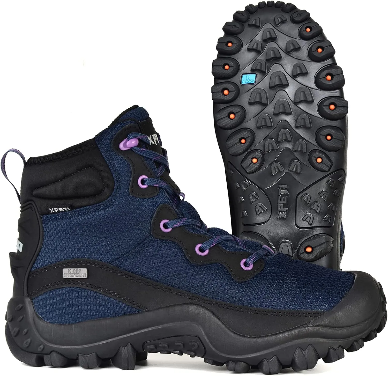 XPETI Women's Dimo Mid Waterproof Outdoor Hiking Boot Non Slip