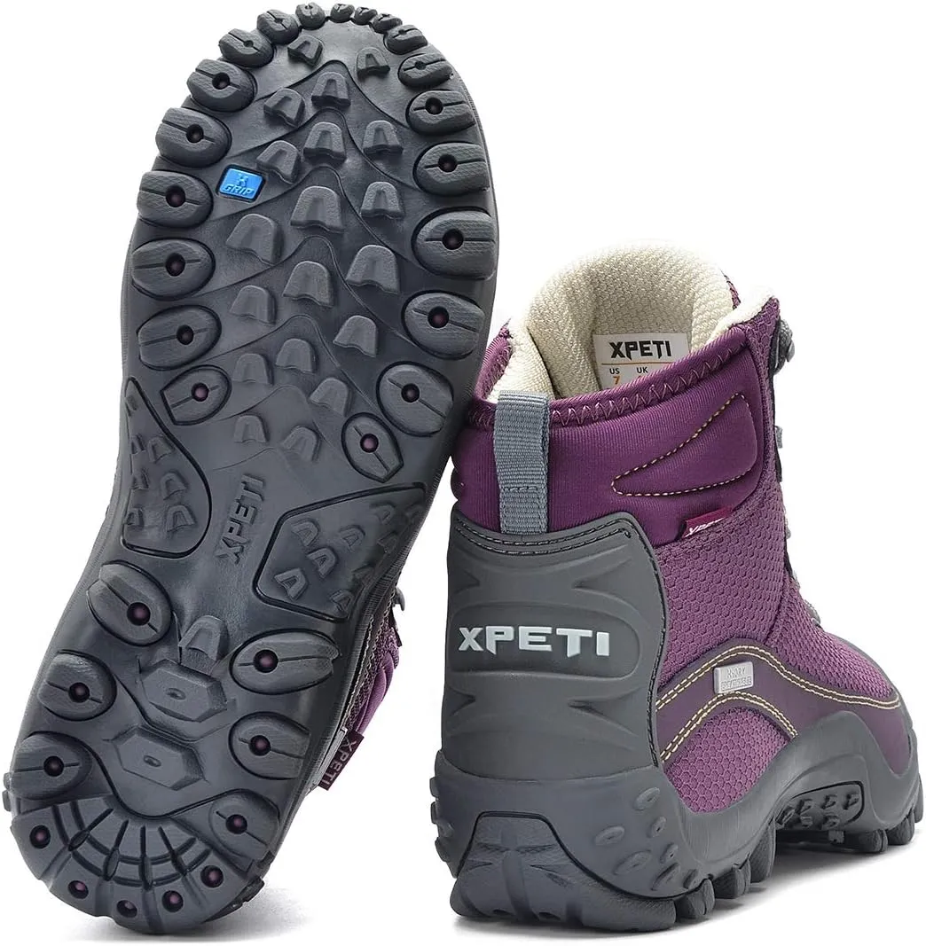 XPETI Women's Dimo Mid Waterproof Outdoor Hiking Boot Non Slip