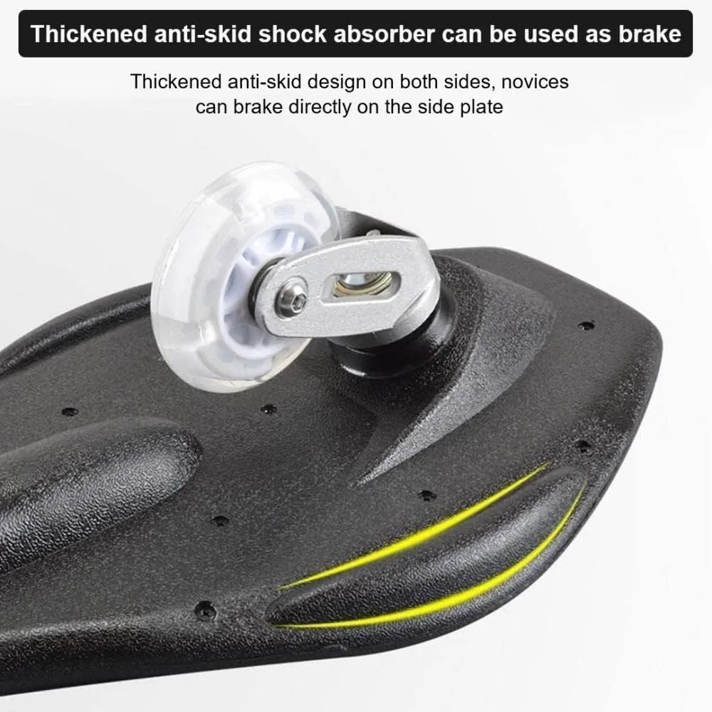 XUDREZ Caster Board Skateboard, Compact and Lightweight Caster Board Deluxe Junior Caster Board in Amazing 8 Color with Illuminating Wheels and 360 Degree Casters for More Excitement and Fun