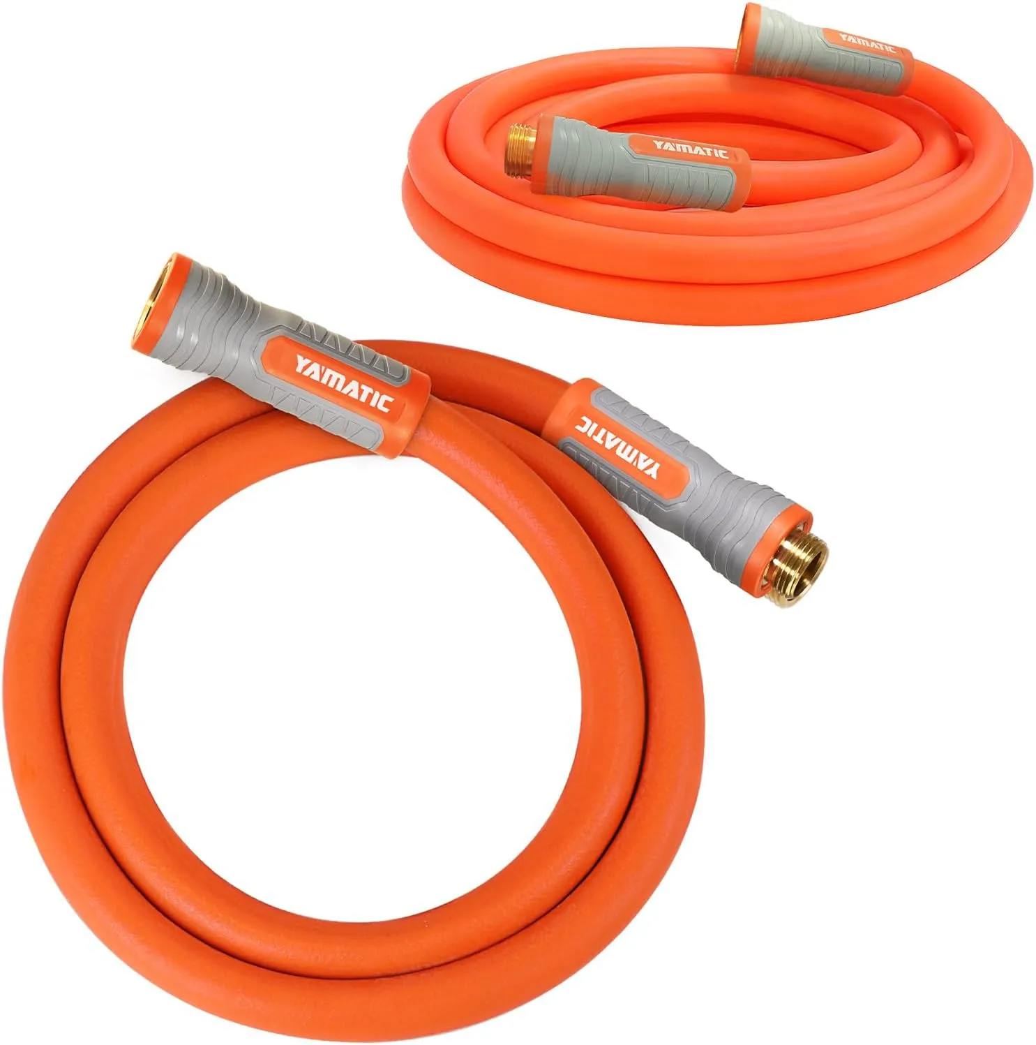 YAMATIC Heavy Duty Short Garden Hose 5/8 in x 15 ft, Super Flexible Leader hose,All-weather, Lightweight, Burst 600 PSI