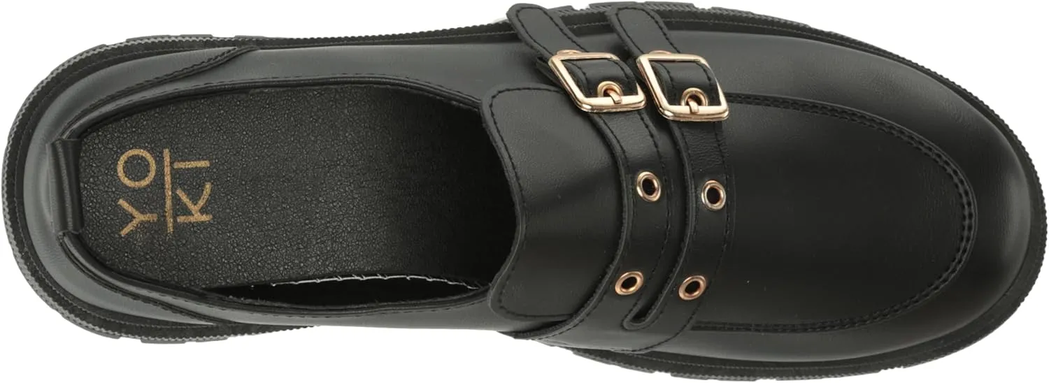 YOKI Women's Lugsole Loafers
