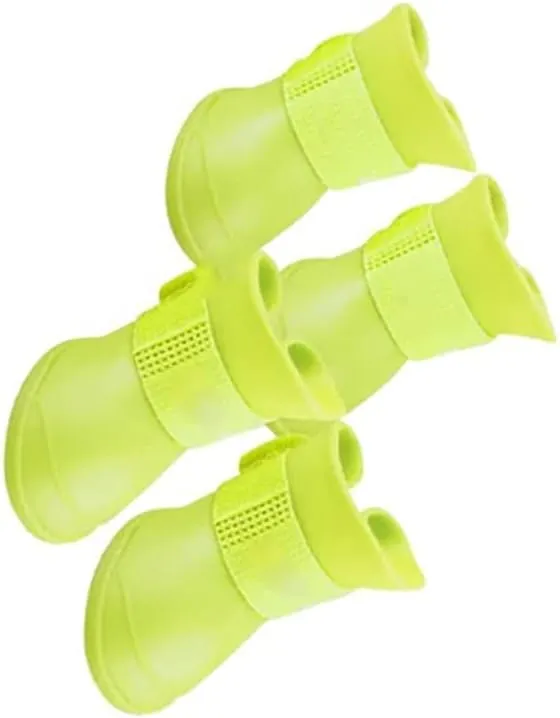 Zerodis Boots, Dog Rain Boots Outdoor Dog Silicone Rainshoes Running Shoes Pet Rain Shoes, Pet Rain Boots (S)
