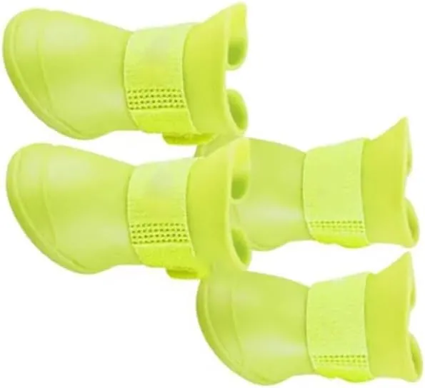 Zerodis Boots, Dog Rain Boots Outdoor Dog Silicone Rainshoes Running Shoes Pet Rain Shoes, Pet Rain Boots (S)